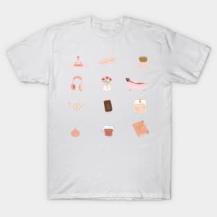 Zen Yoga Relaxing Sticker Pack T-Shirt